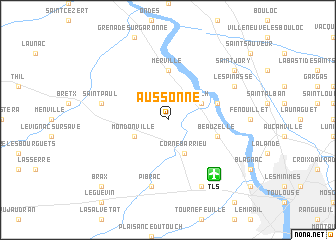 map of Aussonne
