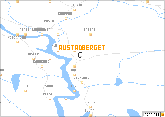 map of Austadberget