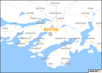 map of Austad