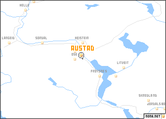 map of Austad