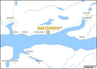 map of Austerheim