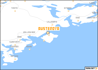 map of Austerøya