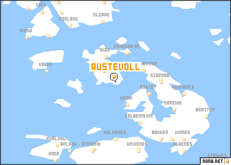 map of Austevoll