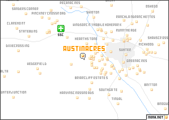 map of Austin Acres