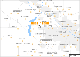 map of Austintown