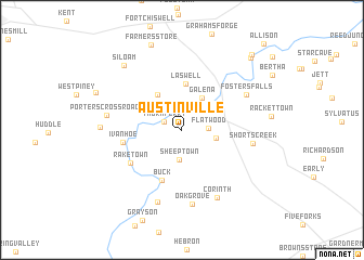 map of Austinville