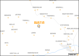 map of Austin