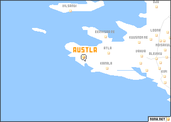 map of Austla