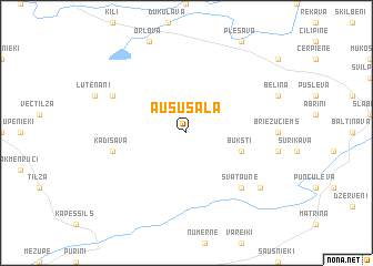 map of Aususala