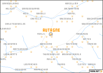 map of Autagne