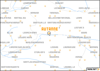 map of Autanne