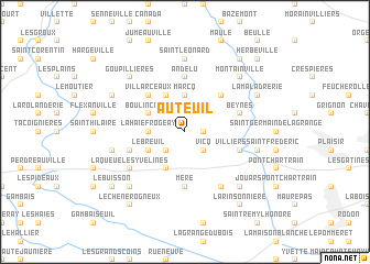 map of Auteuil