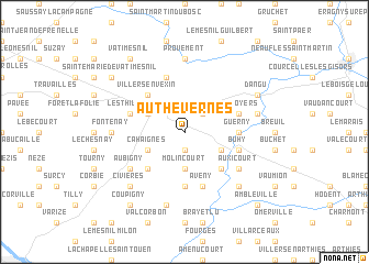map of Authevernes