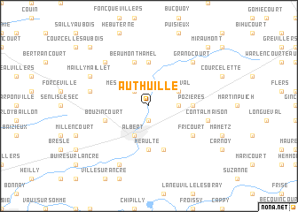 map of Authuille