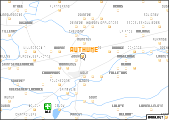 map of Authume