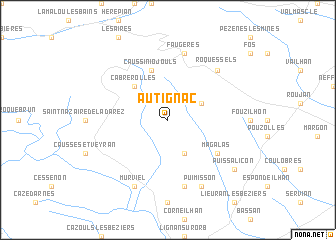 map of Autignac