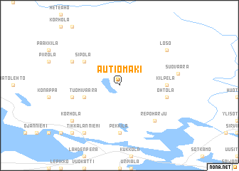 map of Autiomäki
