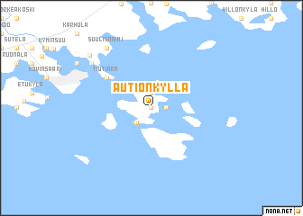 map of Autionkyllä
