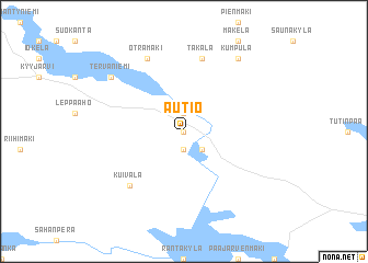 map of Autiö