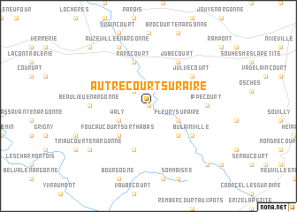 map of Autrecourt-sur-Aire