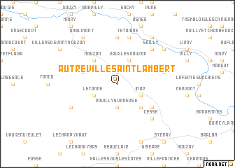 map of Autréville-Saint-Lambert