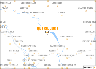map of Autricourt