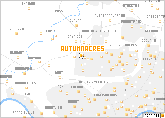 map of Autumn Acres