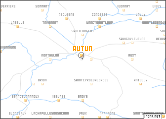 map of Autun