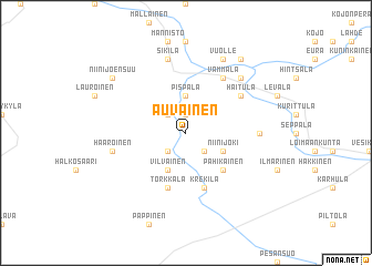 map of Auvainen