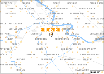 map of Auvernaux