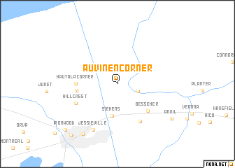 map of Auvinen Corner