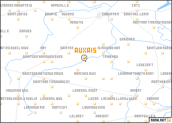 map of Auxais