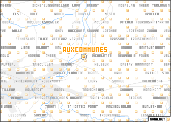 map of Aux Communes