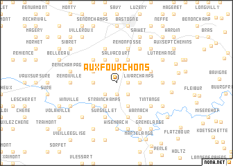 map of Aux Fourchons