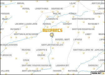map of Aux Parcs