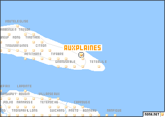 map of Aux Plaines