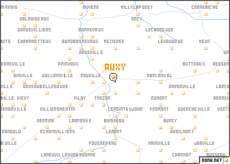 map of Auxy