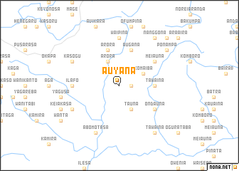 map of Auyana