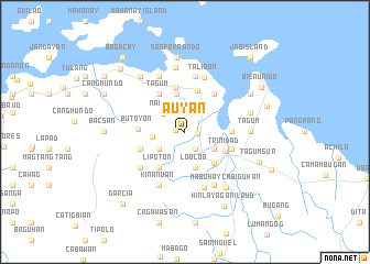 map of Auyan