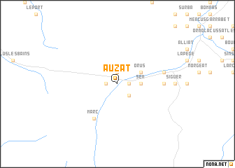 map of Auzat
