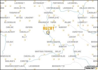 map of Auzat