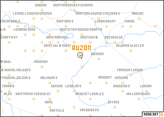 map of Auzon