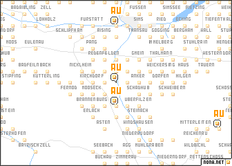 map of Au