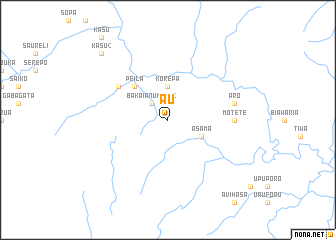 map of Au