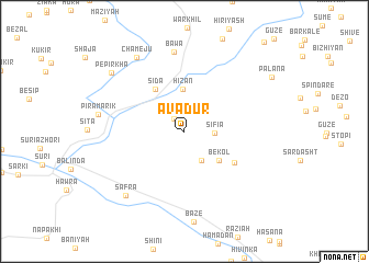 map of Āvādūr