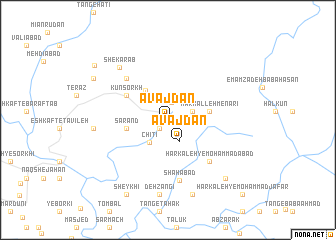 map of Āvajdān