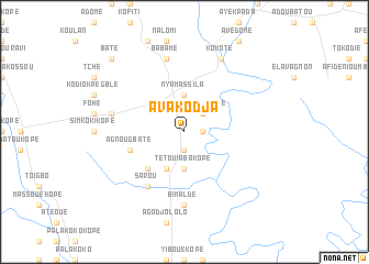 map of Avakodja