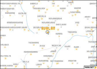 map of Āvālān