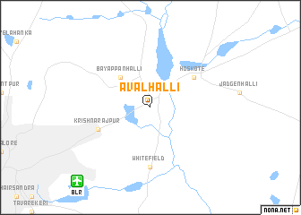 map of Avalhalli