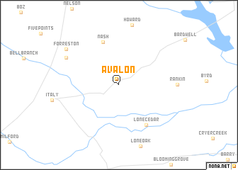 map of Avalon